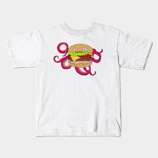 Monster Burger Octopus Kids T-Shirt